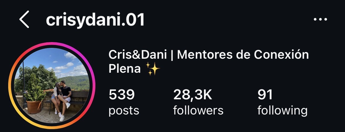Cuenta de Instagram